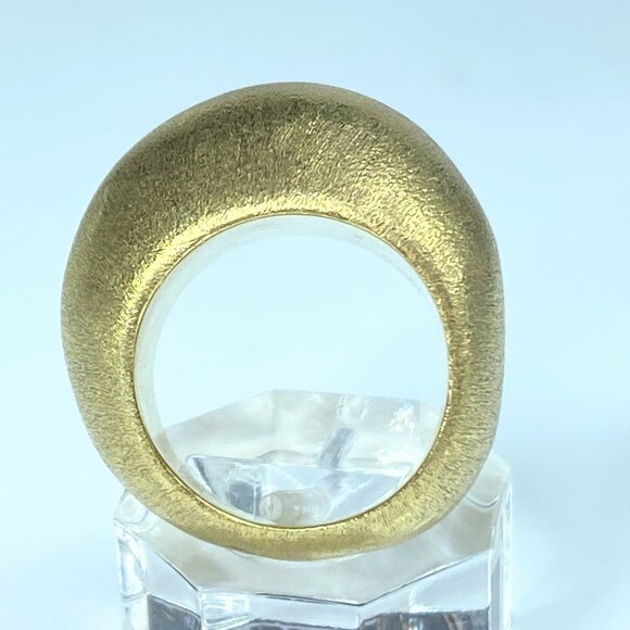 H Stern 18K "Golden Stone" Pedras Roladas Brushed finish ring 25.3g s8 JR9099 - Picture 9 of 11